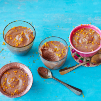 Mexican hot chocolate mousse with tequila, cinnamon and orange zest